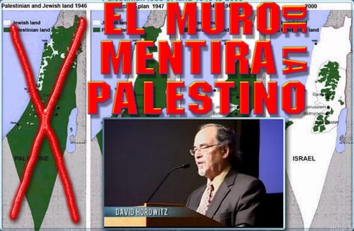 El muro de la mentira palestino